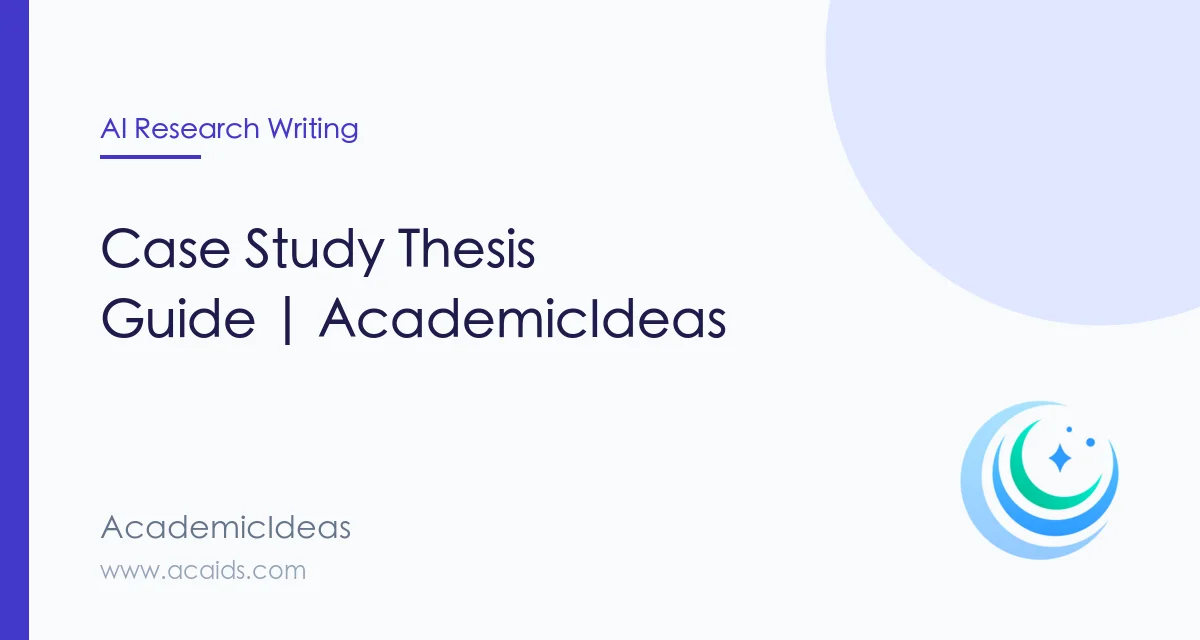 Case Study Thesis Guide | AcademicIdeas