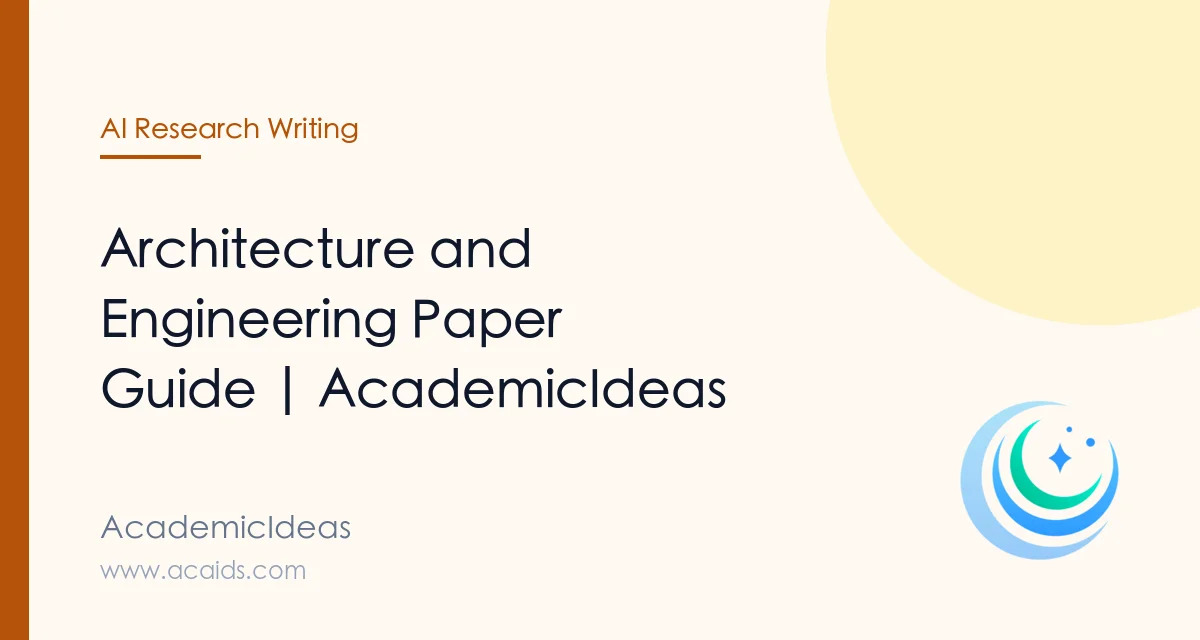 Architecture and Engineering Paper Guide | AcademicIdeas