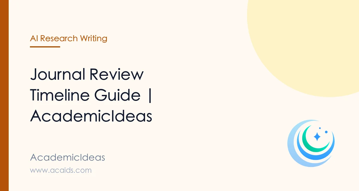 Journal Review Timeline Guide | AcademicIdeas