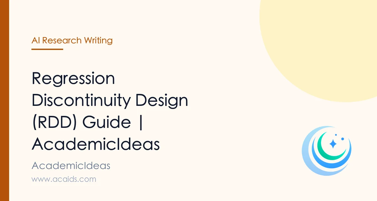 Fuzzy Rdd Regression Discontinuity Design (RDD) Guide | AcademicIdeas
