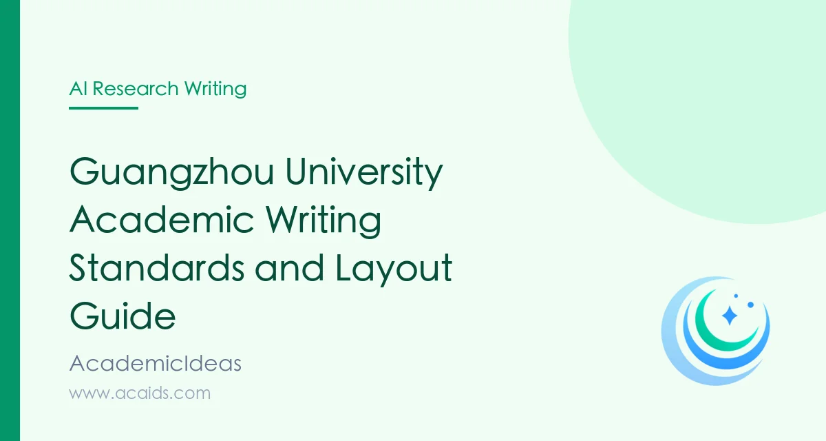 Academic Writing Example Rgu Guangzhou University Academic Writing Standards and Layout Guide