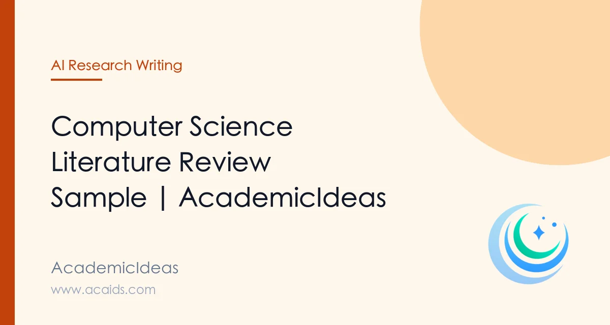 Computer Science Literature Review Sample | AcademicIdeas